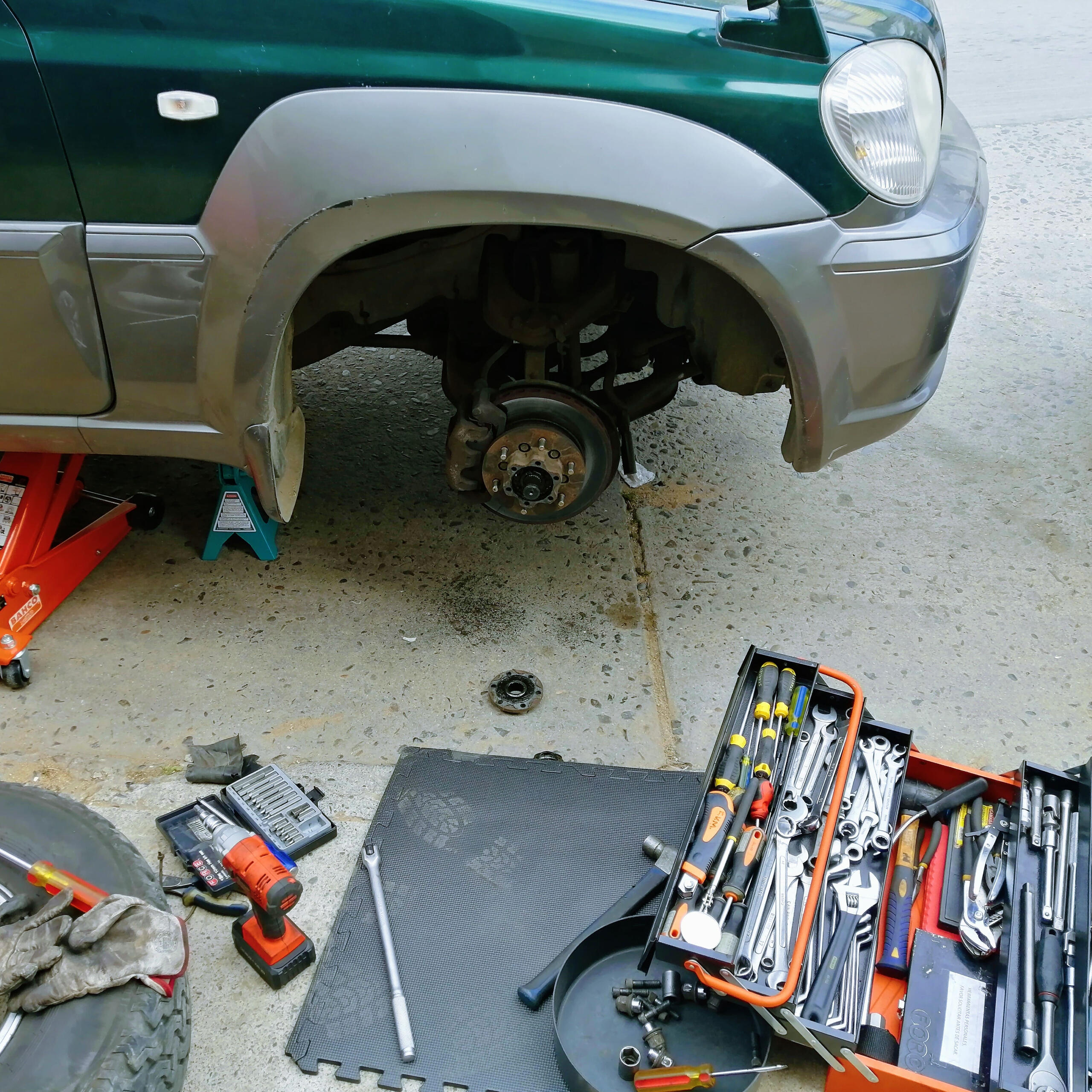 Cambio de bieletas y terminales axiales Hyundai Terracan.